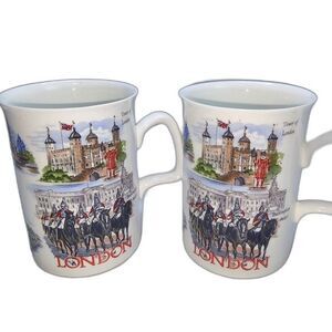 Lambert Of London Pair‎ of London Landmark Bone China Coffee Cups